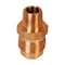 Everflow 3/4" Flare x 1/2" MIP Reducing Adapter Pipe Fitting; Brass F48R-3412 - alternate 1